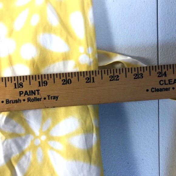 Banana Republic Women’s Sleeveless Dress MEDIUM yellow/wht Party Wedding Casual - Picture 12 of 14